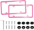 LivTee 4 Holes Stainless Steel License Plate Frames, Automotive Exterior by LivTee