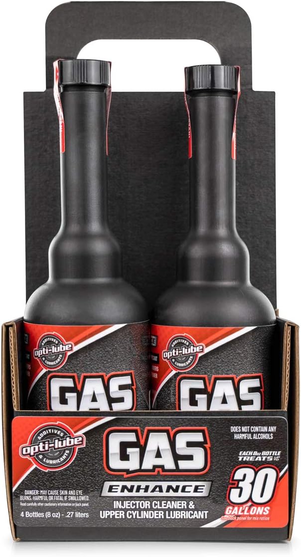 Opti-Lube Gas Enhance Fuel ADDITIVE: 8OZ 4 Pack Long Neck Bottles - Image 6