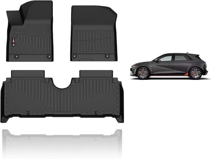KELCSEECS Floor Mats Custom for Hyundai Ioniq 5 N 2025 All Weather Car Mats TPE by KELCSEECS