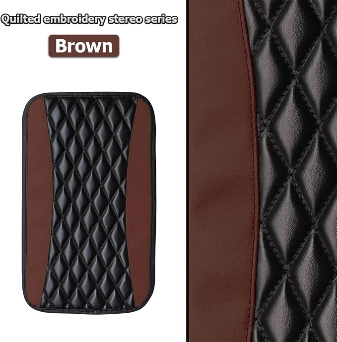 Car Center Console Cushion Pad, Universal Leather Waterproof Armrest Seat Box - Image 6