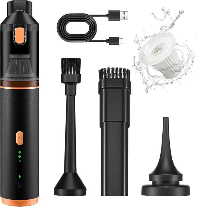 Car Vacuum Portable with 16000Pa Powerful Suction, Handheld Vacuum Cordless by Unknown