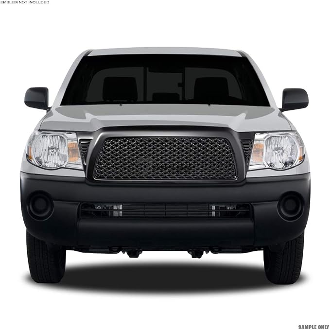 Matte Black Dragon Mesh Front Hood Bumper Grill Grille Gurad Guard ABS - Image 8