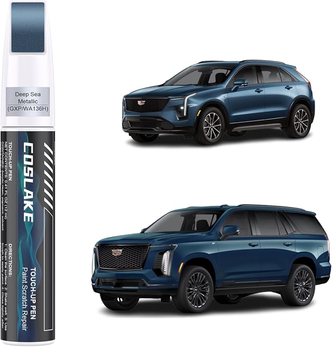 Car Touch Up Paint) for Cadillac, Car Paint Scratch Repair Kit, Quick & Easy by COSLAKE