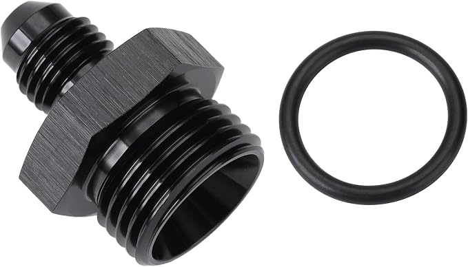 4AN Male Flare to 8AN ORB O-ring Boss Fuel Pump Rail Adapter Fitting Aluminum - Image 3