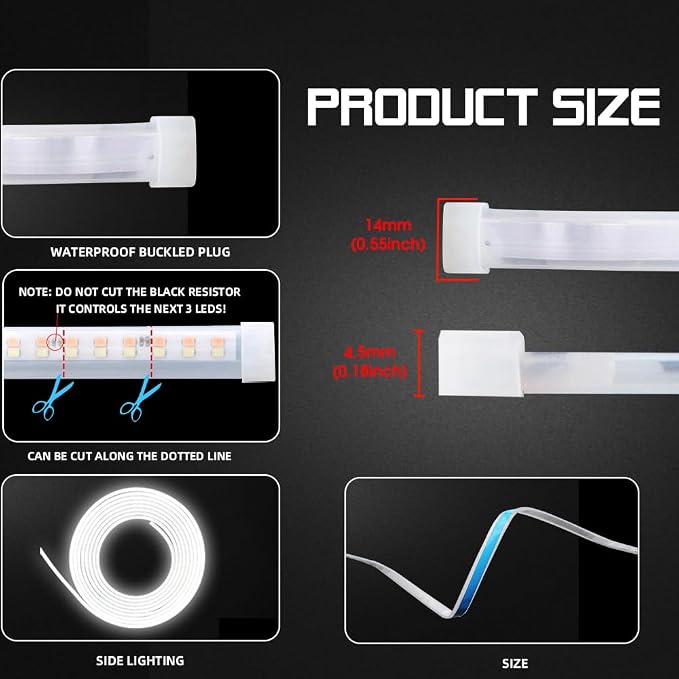 Upgrade Dynamic Flowing Car LED Trunk Light Strip, 79Inch Universal Flexible - Image 5