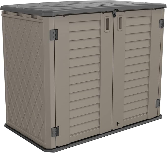 HOMSPARK Storage Shed Weather Resistance, Horizontal Storage Shed by HOMSPARK