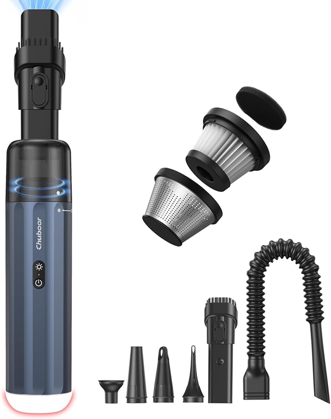 Chuboor Car Vacuum Cleaner High Power Cordless Rechargeable, 16000PA Powerful by Chuboor