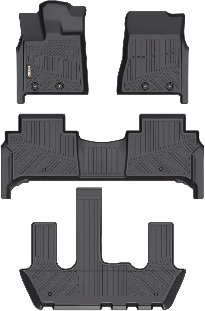 Binmotor-Floor Mats for Nissan Armada/Infiniti QX80 2025, Bucket Seat 丨 TPE All by VisittheBinmotor