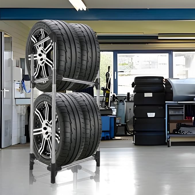 Hershii Tire Storage Rack Standing Garage Storage Shelf Organizer - Image 6