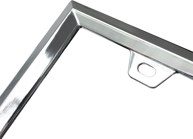 3D Chrome License Plate Frames, Pure Zinc Alloy Metal - Image 2