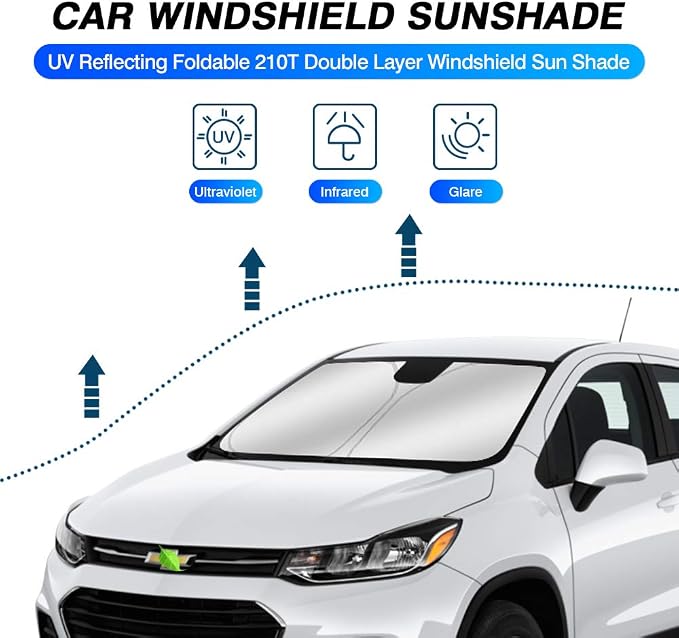 KUST Windshield Sun Shade for 2013-2023 Chevrolet/Chevy Trax Accessories - Image 2