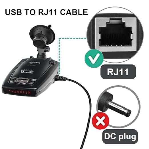 Radar Detector Cable for Escort Passport 9500ix, Beltronics, Uniden R1 R3 R7 - Image 2