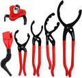 6Pcs Oil Filter Pliers Set, Universal Oil Filter Wrench by CAROTUPY