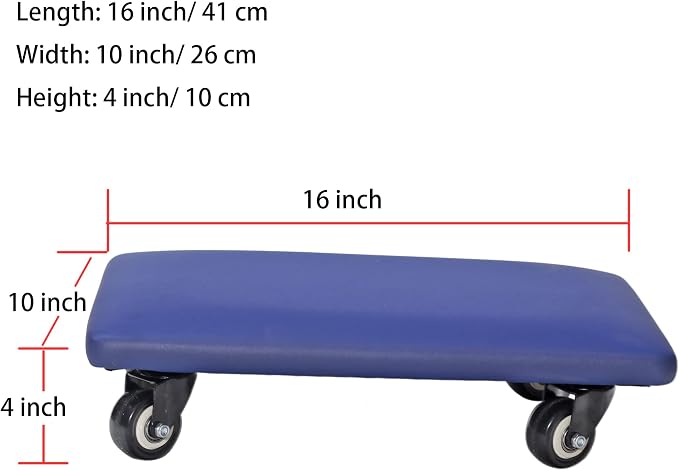Roller Seat 360 Degree Rotating Low Stool - Image 2