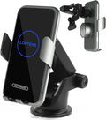 15W Car Mount Charger Qi Fast Wireless Charging Phone Mount, Windshield by LONTEMS
