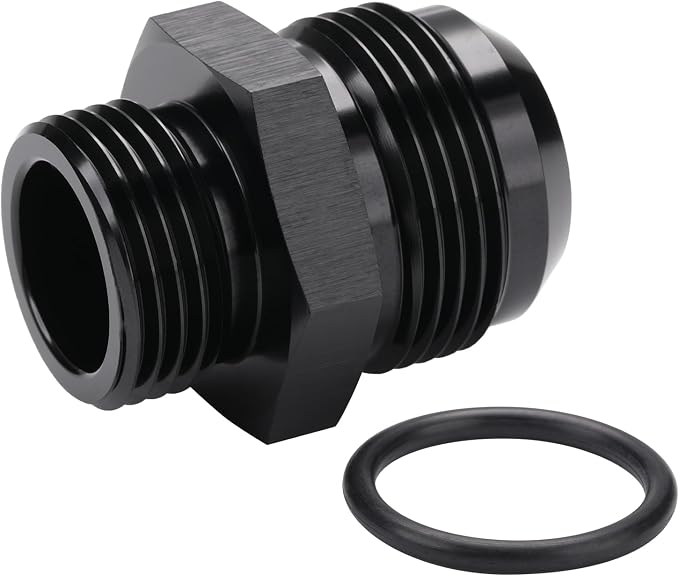 16AN Male Flare to 12AN ORB O-ring Boss Fuel Pump Rail Adapter Fitting Aluminum - Image 5
