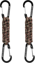 BRAVESHINE Paracord Keychain Carabiner Clip, D Ring Lanyard Hanger Stroller Hook by BRAVESHINE