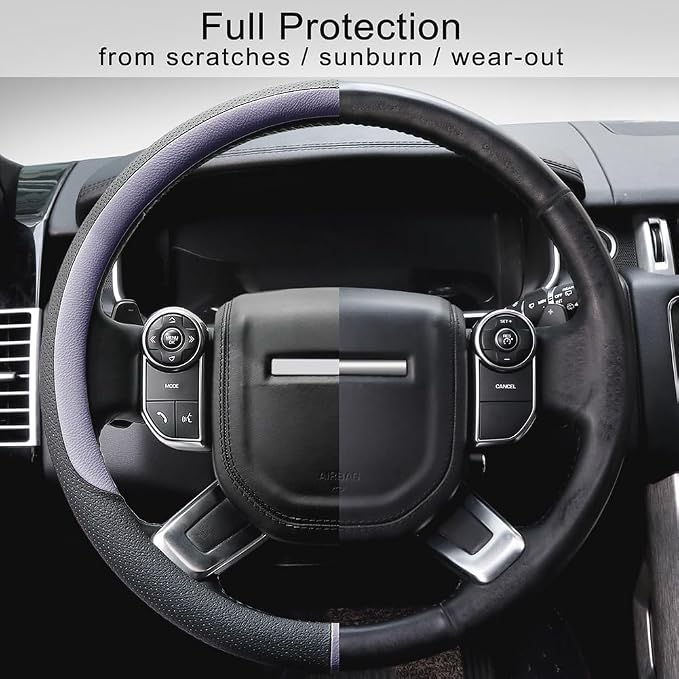 COFIT Breathable Car Steering Wheel Cover 16 inch Auto Universal Leather Wrap - Image 5