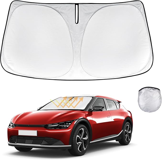 Sunshade for EV6 Windshield Sun Shade Custom Fit for Kia EV6 2022 2023 2024 - Image 8