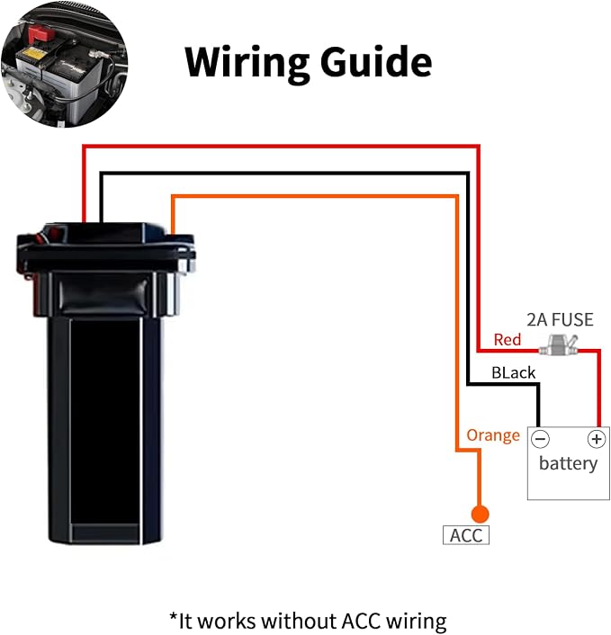 Wired GPS Tracker for Vehicles No Monthly Fee, No Subscription, Real-Time - Image 3