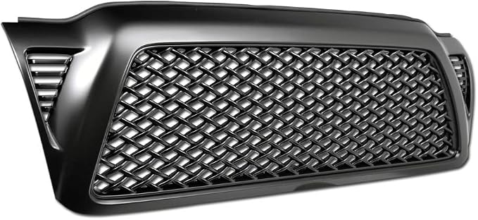 Matte Black Dragon Mesh Front Hood Bumper Grill Grille Gurad Guard ABS by Topline_autopart