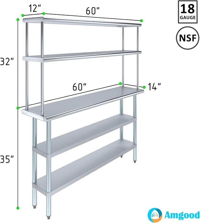 Amgood Stainless Steel Work Table - Image 3