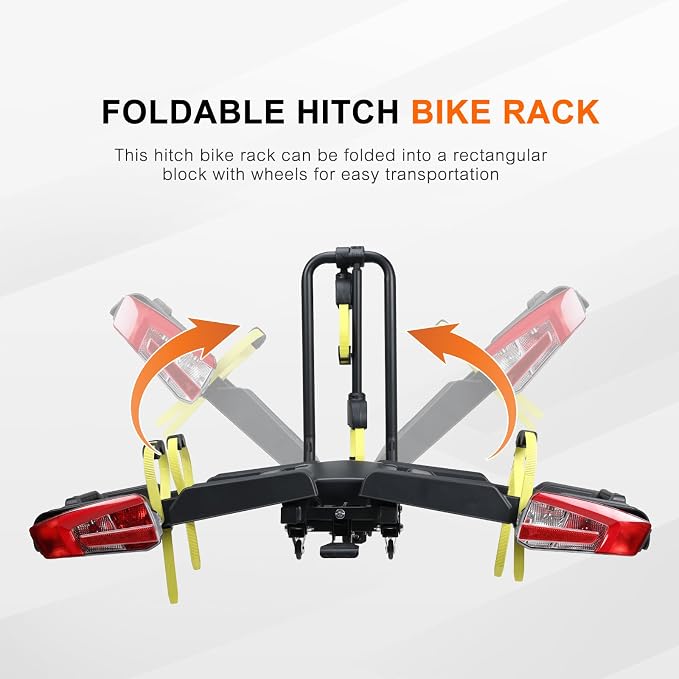 2 E-Bike Foldable Hitch Mount Bike Rack - Image 5