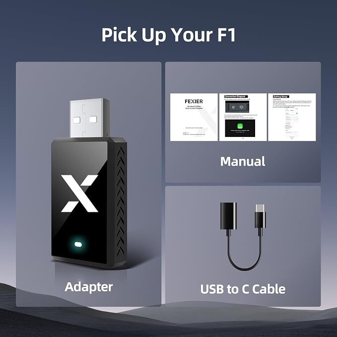 F1 Wireless CarPlay Adapter & Android Auto Adapter – 2-in-1 Car Play Dongle - Image 7