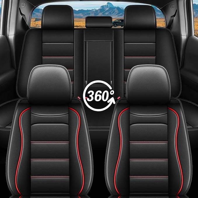 AOMSAZTO Ford Ranger Seat Covers: Full Set Custom Fit 2019 2020 2021 2022 2023 - Image 7