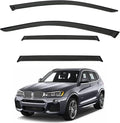 4pcs Front+Rear Smoke Tint Sun/Rain Guard Outside Mount Tape-On Vent Window by LQQDP