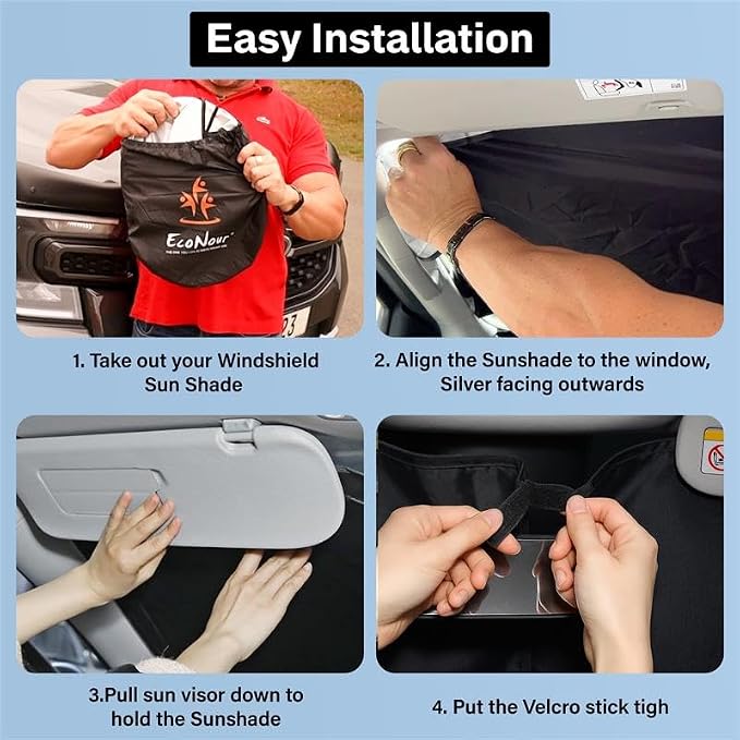Econour Windshield Sun Shade Custom Fit - Image 6