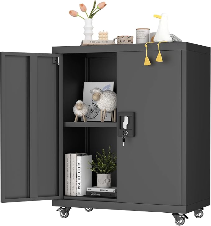 GREATMEET 31.5" H Metal Garage Storage Cabinet by GREATMEET