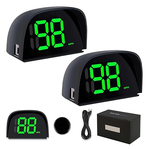 2 Pack GPS Digital Speedometer for Car MPH Golf Cart Universal HUD Speed Meter by Yenblow