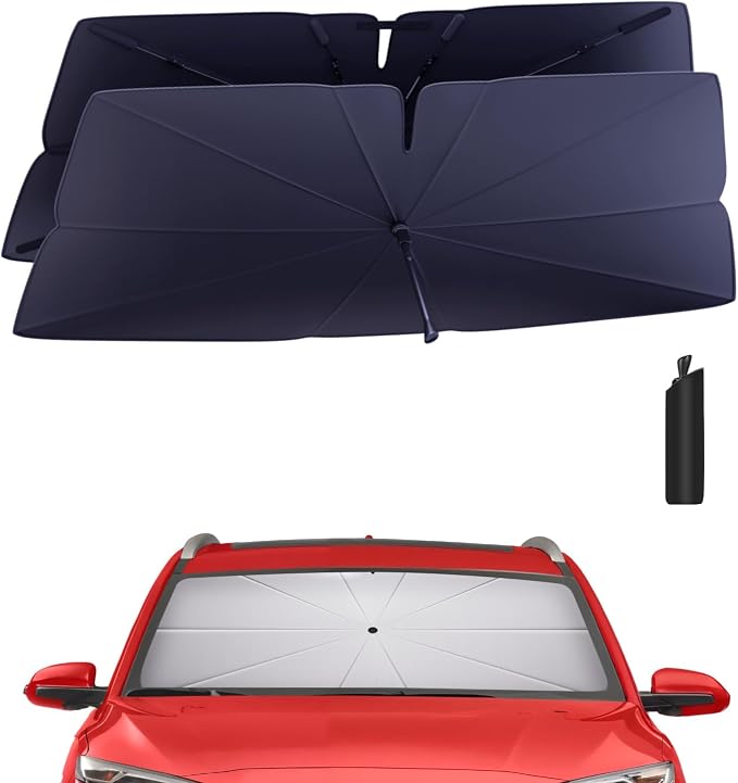 Windshield Sun Shade Umbrella for 2018-2023 Hyundai Kona Accessories: Custom by HIMUMOY