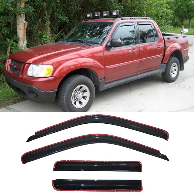 Side Window Visor Vent Wind Deflector fit by Puermto