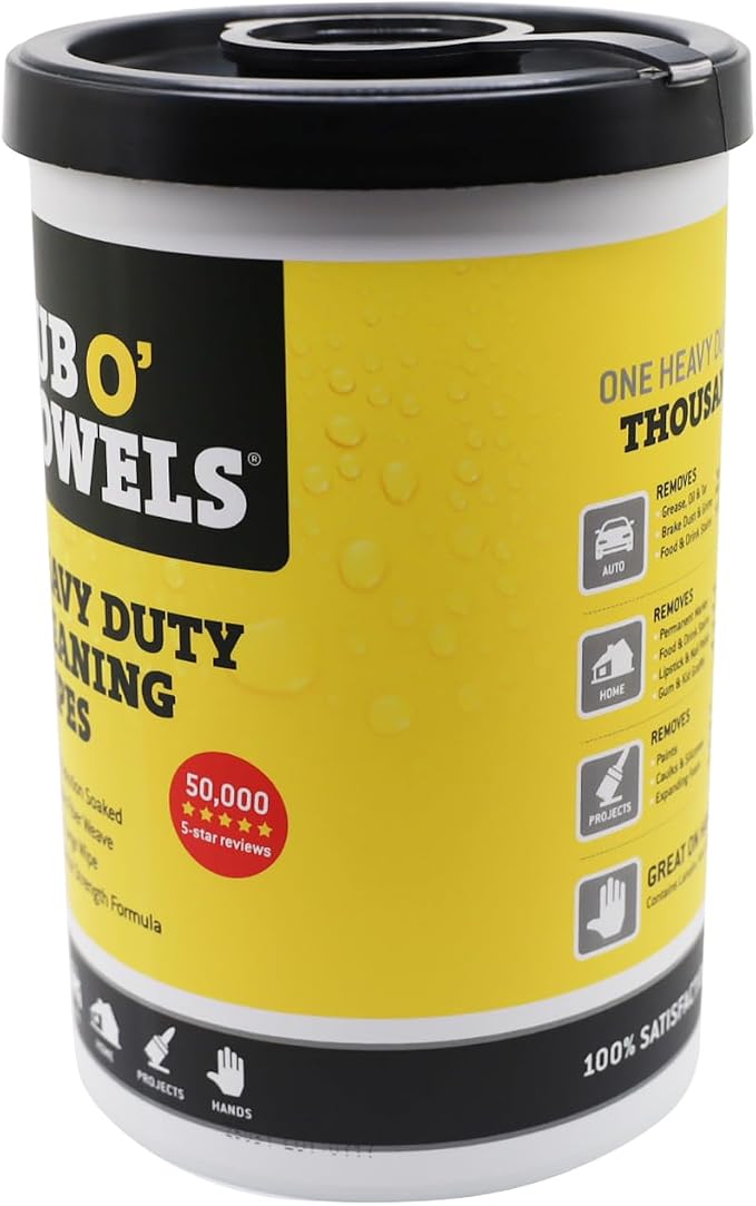 Tub O' Towels Heavy-Duty Multi-Surface Cleaning Wipes, Removes Grease, Tough - Image 5