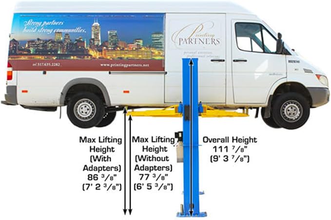 ATLAS Automotive Equipment BP10000X 2-Post Commercial Grade Vehicle Lift - Image 7