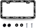 Bat Spider Web License Plate Frame Funny Gothic License Plate Frames Stainless by BRAGHRTED