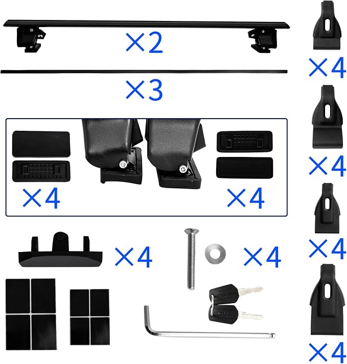 51" Roof Rack Cross Bars, Adjustable Universal Roof Rack, Aluminum Locking - Image 7
