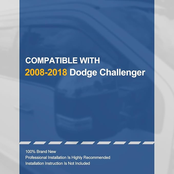 Auto Dynasty 2Pcs Carbon Fiber Pattern Window Visors Compatible - Image 6