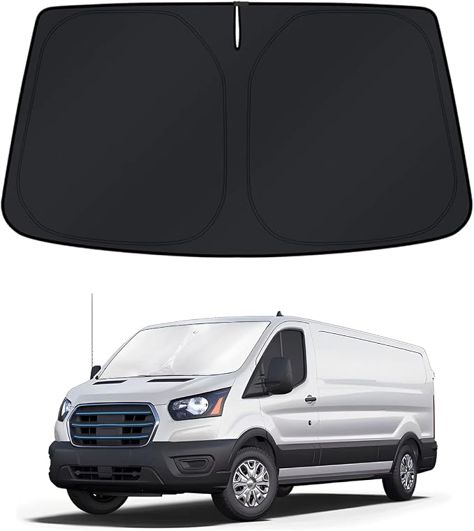 KUST Windshield Sun Shade for Ford E-Transit 2022 2023 2024 2025 2026 Window by KUST
