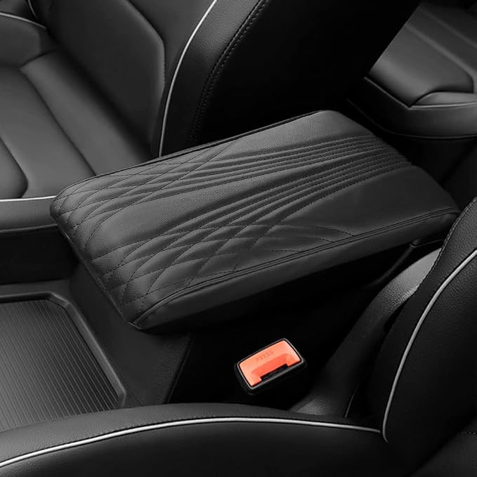 2025 Upgrade Universal Style Memory Cotton Car Armrest Box Pad, New Leather Car by Gasuio