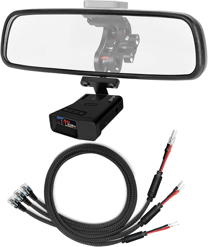 Radar Detector Rearview Mirror Mounting Bracket, 13.8" Radar Detector Hard Wire by Unknown