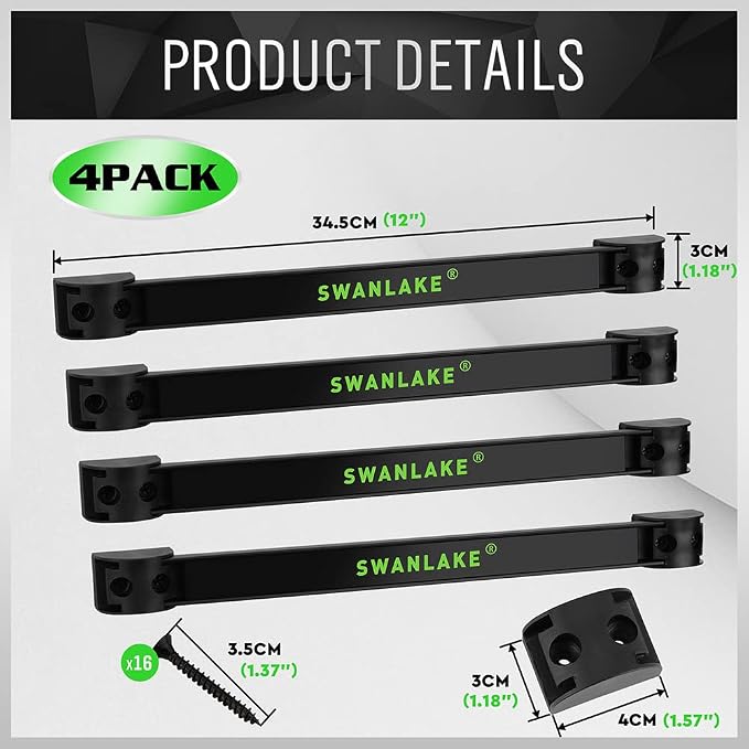 SWANLAKE 12" Magnetic Tool Holder Strip, Metal Tool Magnet Bar - Image 2