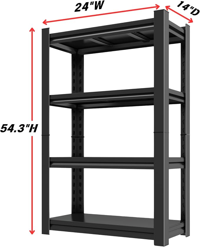 Garage Shelving Unit, Adjustable Storage Rack, Storage Shelves, Sturdy Steel - Image 3