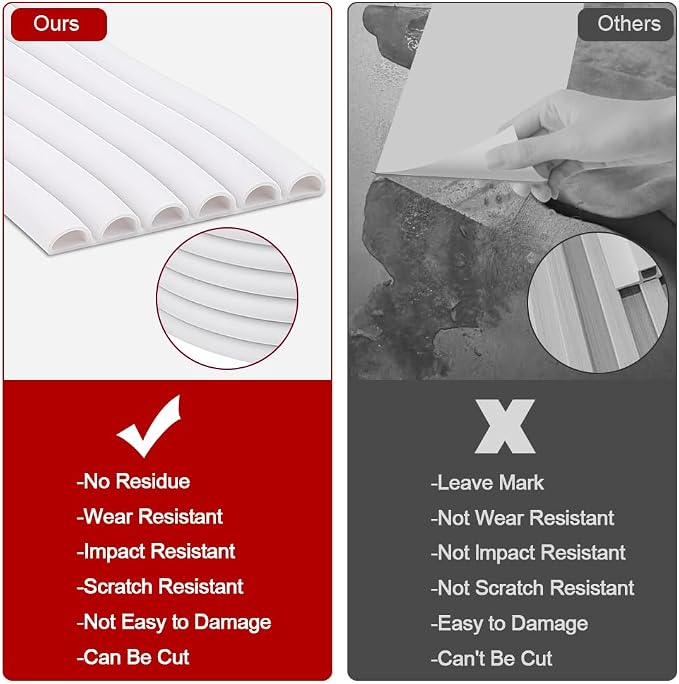 Garage Wall Protector, zxbaers Strong Self-Adhesive Rubber Bumper Protectors - Image 4