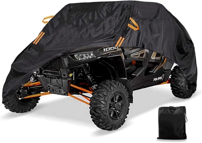 UTV Cover 4-6 Seater Waterproof Heavy Duty Black Oxford Cloth Protection Covers by Hopeeverycustomercanbesatisfiedwithourproductsandservices