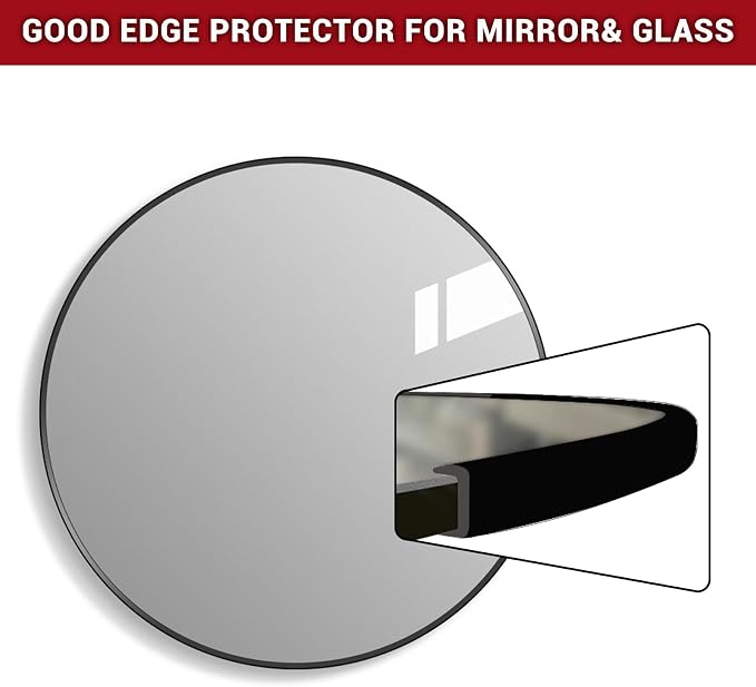 Rubber Edge Trim, 1/4" Self Adhesive Flexible U Channel Edge Protecter - Image 6