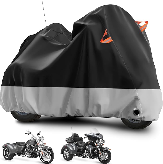 Trike Motorcycle Cover, Outdoor Waterproof Vehicle Cover by Tokept