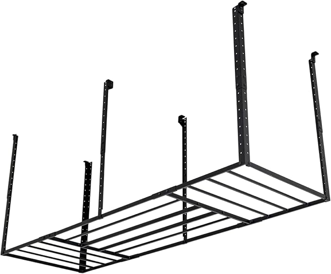 StoreYourBoard Heavy-Duty Ceiling Mounted Garage Shelving, Steel Overhead - Image 8